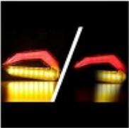 DC12V Voltagem Amarelo LED Fluxo de água sinal de viração luz de aviso para motocicleta YAYE 2385