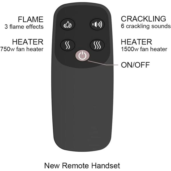 Experience the Warmth and Ambiance of AJUNION Modern 33inch Electric Fireplace Heater