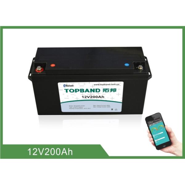 Клетки батареи лития Лифепо4 разрядки 12В 200Ах Блуэтоотх высокого темпа