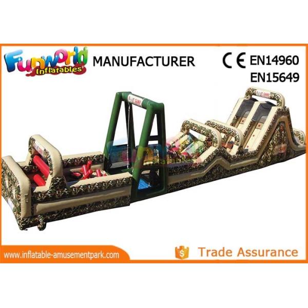 Fireproof Giant Inflatables Obstacle Course Tunnel For Amusement Park
