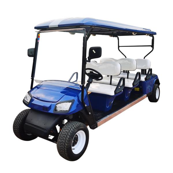 Carrinho de golfe elétrico 110v 6 lugares 40mph alta eficiência com bateria de lítio