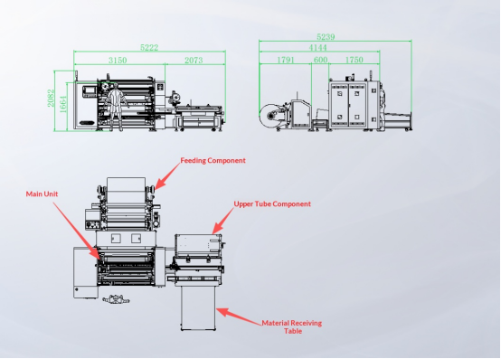 Glue Free Rewinding Machine Fully Automatic Aluminium Foil Rewinding Machine 15KW