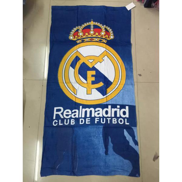 Customize football sport towel Barcelonaes football club towel beach towel soccer towel