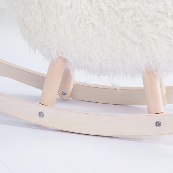 0-24 Months Solid Wood Rocking Horse for Unisex Toddler Playtime Activities