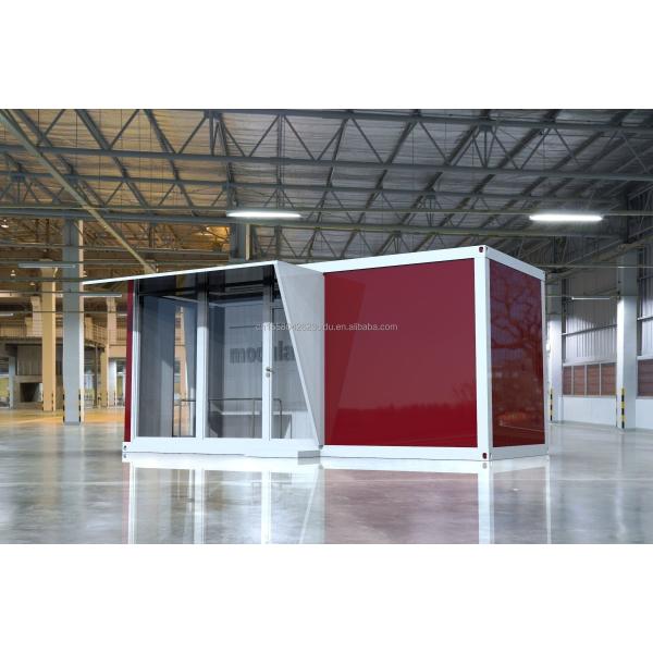 Main Structure Galvanized Steel Square Tubes Outdoor Food Store Sentry Box Coffee Shop Clothing Container