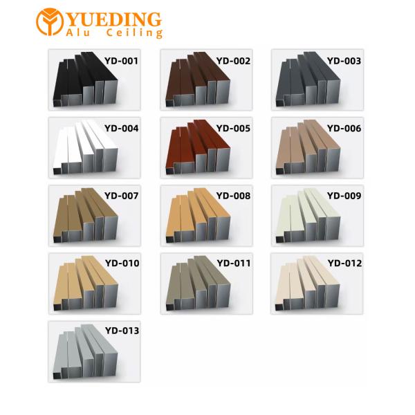 Imitation Wood Grain 6061 Aluminum Square Pipe For Wall Ceiling