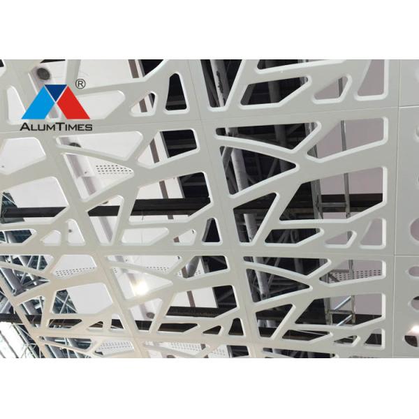 300×300mm Aluminium Perforated Ceiling , Industrial Rustic Drop Ceiling Tiles
