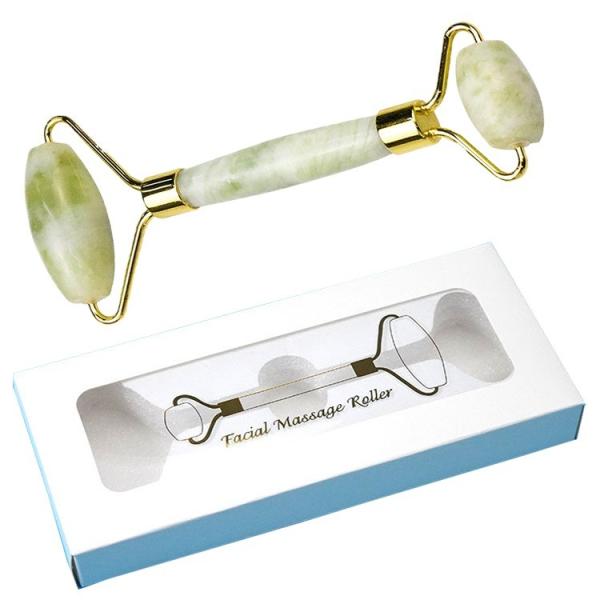 Custom Logo Packing Rose Quartz Eye Massage Roller Tool for Facial Face Jade Rollers