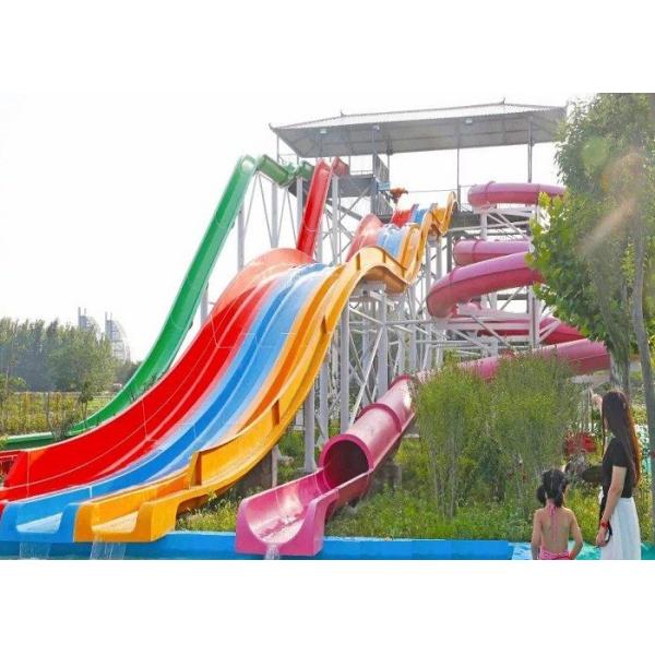 Outdoor Aqua Play Adult Swimming Pool Spiral Water Slides