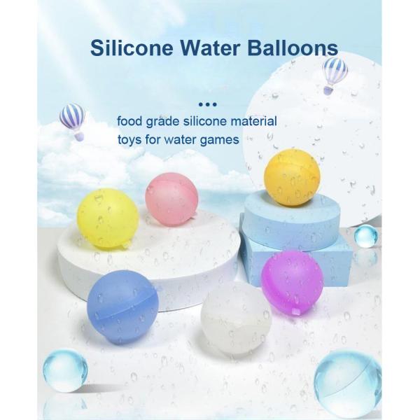 Многоразовые воздушные шары шариков бомбы воды силикона для игр воды пляжа бассейна детей