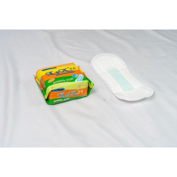 Leak Protection Dual Layer Design Sanitary Napkins Pad with Hypoallergenic Cotton