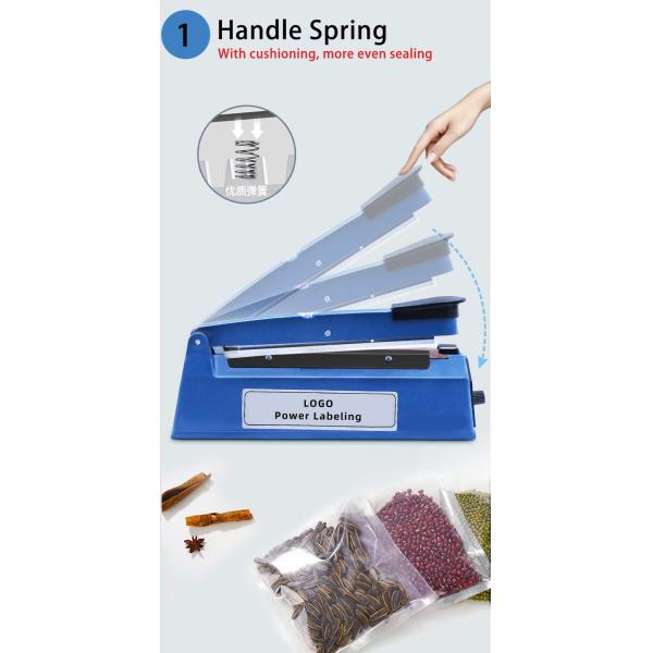 ZEQUAN Food Mini Impulse Heat Sealer para sellar y conservar bolsas de plástico manuales