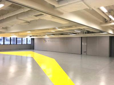 Aluminum Frame Mobile Partition Wall Transparent With Customizable Width