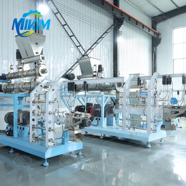 Highly efficient Dry Floating Fish Feed Pellet Processing Line 200kg/H-6000kg/H Animal Pet Cat Dog Food Making Extruder Machine