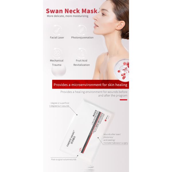 Private Label OEM Anti Aging Wrinkle Neck Sheet Mask Organic Body Skin Care Products Collagen Firming Neck Face Mask