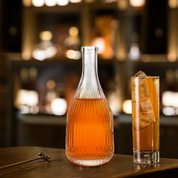 450ml Spirit Vodka Glass Liquor Bottle With Cork for Coffee Lovers' Collection