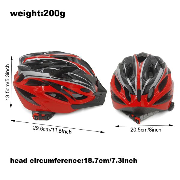 Red Safety Road Bike Helmet MTB Helmet Outside Mountain Bike Helmets