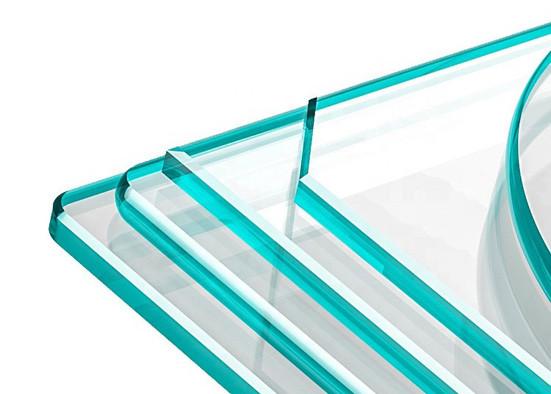 Curtain Wall Clear Tempered Glass / Frosted Security Glass With Good Heat Stability