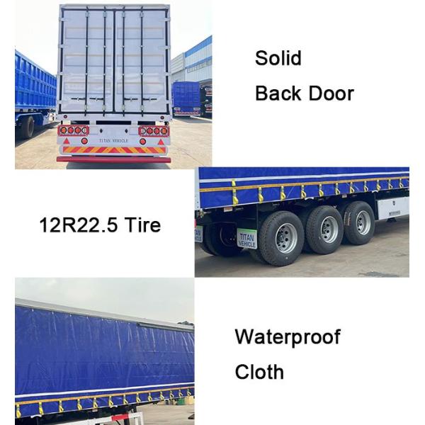 TITAN New Tri Axle 40ft Curtain Side Trailers for Sale Near Me