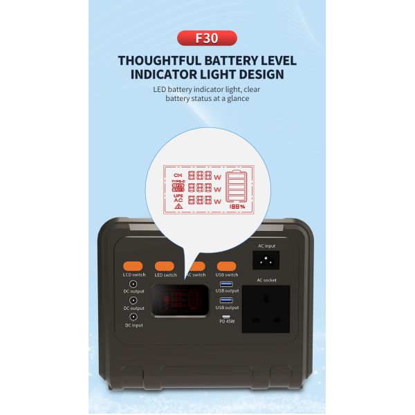Integrated 300W solar energy generator  Eco Friendly Mobile Power Supply