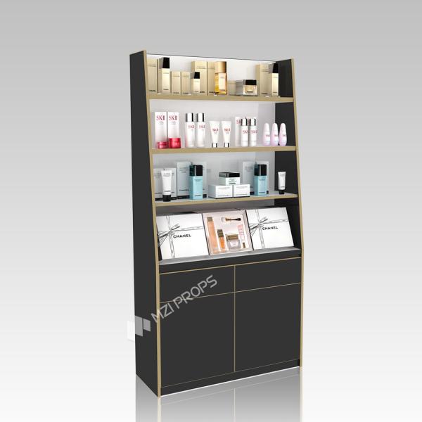 Skincare Collection Store Display Cabinet - Exhibition Showcase Skincare Shop Shelf for Duty-Free Shop Decoration