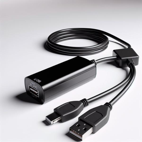 USB to OBD Voltage Booster Cable 5V to 12V Step Up Converter for Vehicle Charging Systems with Short Circuit Protection (Input 5V Output 12V)