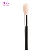 Natural Wood Handle Powder Blush Brush  Flame Shaped Handcrafted