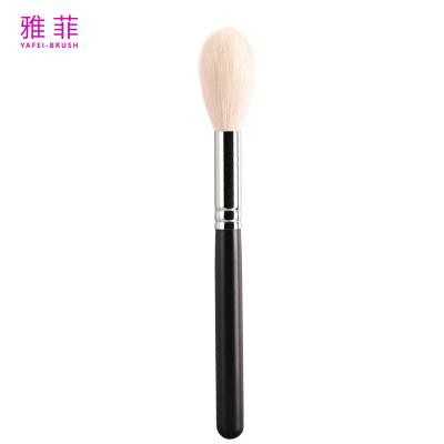 Madeira Natural Manuseio Pulver Blush Brush Chama em forma artesanal