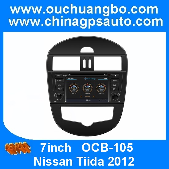 Ouchuangbo S100 Car Navigation GPS Video for Nissan Tiida 2012 with Bluetooth DVD Radio SP Rearview