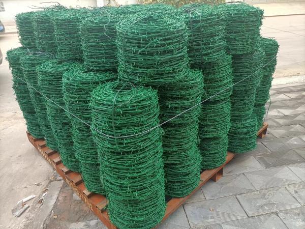 16 Gauge Pvc Coated Barbed Wire For Military Defence