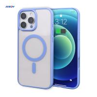 Cubierta de teléfono magnético Tpu de colores Capa de teléfono celular Compatible con MagSafe