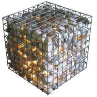 Boîtes de gabon galvanisées soudés 2x1x0,5m Cages en fil de pierre pour clôture de jardin