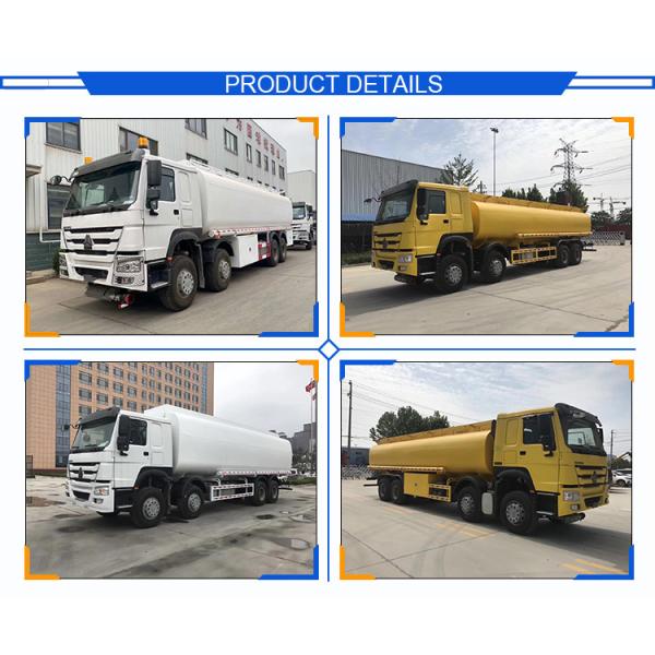 Sinotruck 12 Wheels HOWO 8X4 40000 Litre Fuel Tank Truck with 21-30t Load Capacity