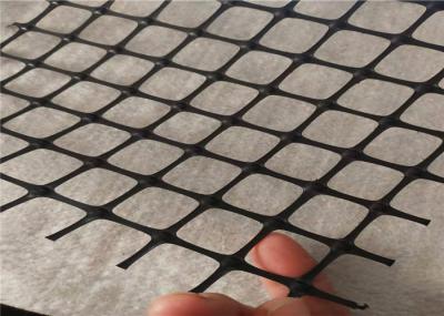 Coated Bitumen Two Way Biaxial Plastic Geogrid For Retaining Road