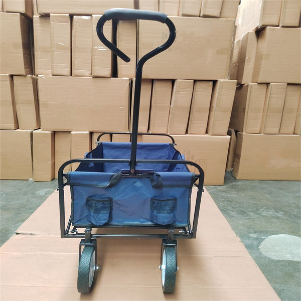 8 Inch Wheels Garden Collapsible Wagon Cart Outdoor Foldable Trolley For Camping