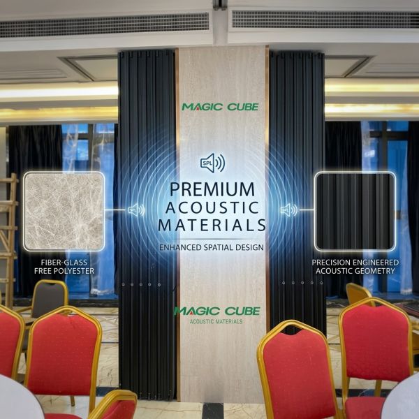 100% Polyester Fiber Acoustic Panel 1200x600mm 12mm 4000gsm Sound Absorbing Wall Board for Hospital Interior Decoration