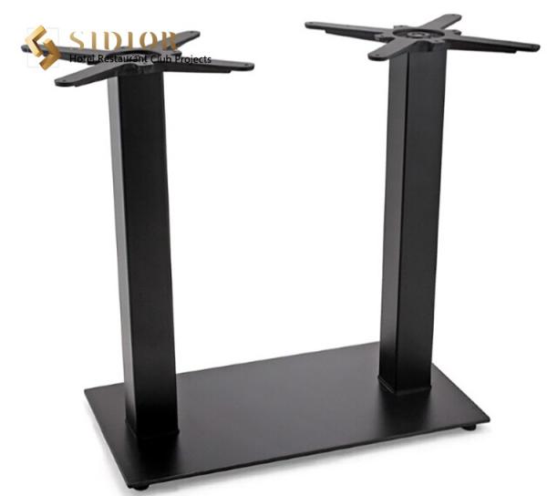 SGS Hotel Black Metal Dining Table Base 39cm Stainless Steel Pedestal Table Base