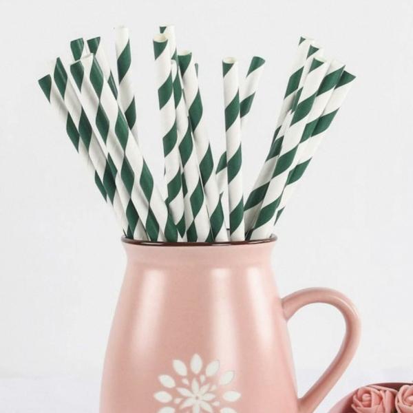 Eco-Friendly Paper Straws Biodegradable Compostable Colorful Straws Customizable