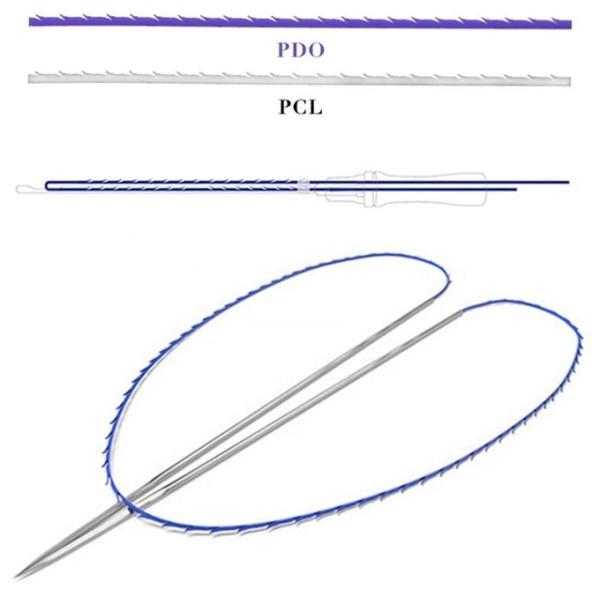 Винт 30G 25MM подтяжки лица 4d 6d подъема брови PCL Pdo лицевой продевая нитку Mono
