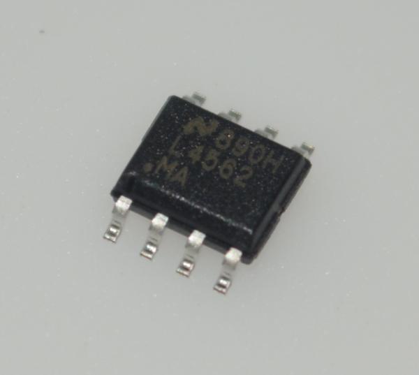 Noise Ultra-Low LM4562MAX Hi-Fi Audio Op Amp 2.7nV/√Hz 2.5MHz Ancho de banda 20V/μs Tasa de deslizamiento ±2.5 a ±17V Suministro 140dB CMRR 120dB PSRR SOIC-8 Paquete