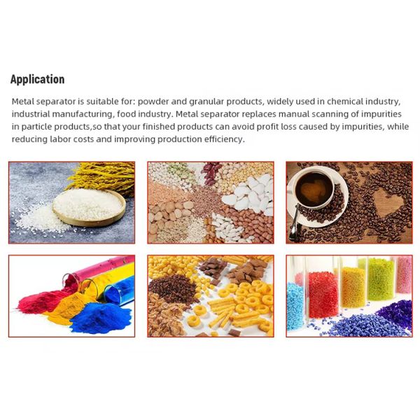 Industry Touch Screen Operation Tablet Probiotic Sauce Tablet Metal Separator CE HACCP Certified Factory