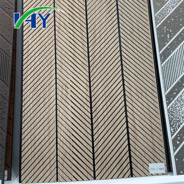 Industrial Wood Slat Acoustic Panel with Sound Absorption and Pet