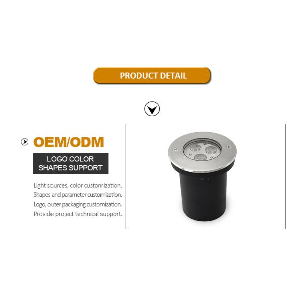 LED Underground Light 3W 6W 9W RGB Color Changing Recessed Mounted Energy level A
