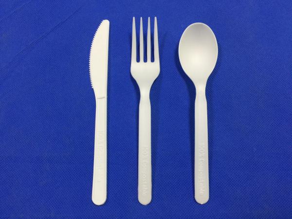 Fast Food and Takeaway Services Cpla Cutlery Set with Customized Logo 100% Compostable