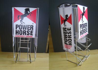 Iron Wire Food Display Stands For Can Dispenser Counter Top Easy Moving