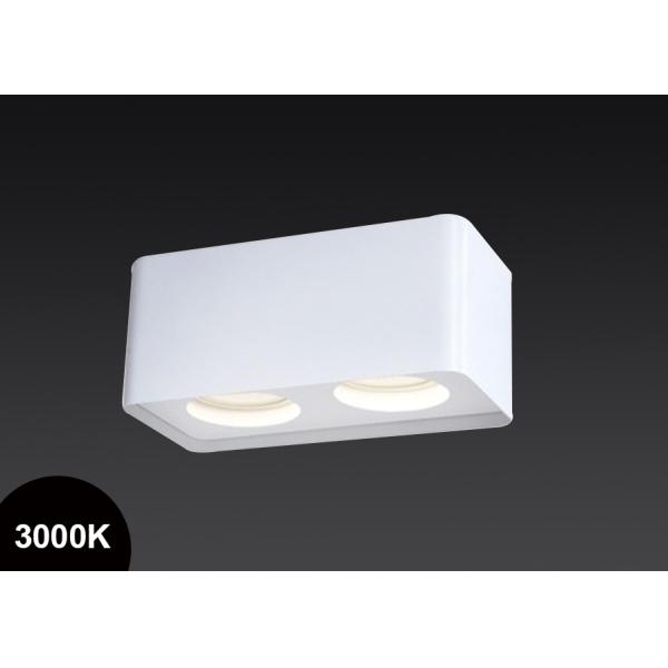 Double Heads 2*7W Adjustable Square COB LED Ceiling Light Changeable Height CE RoHs