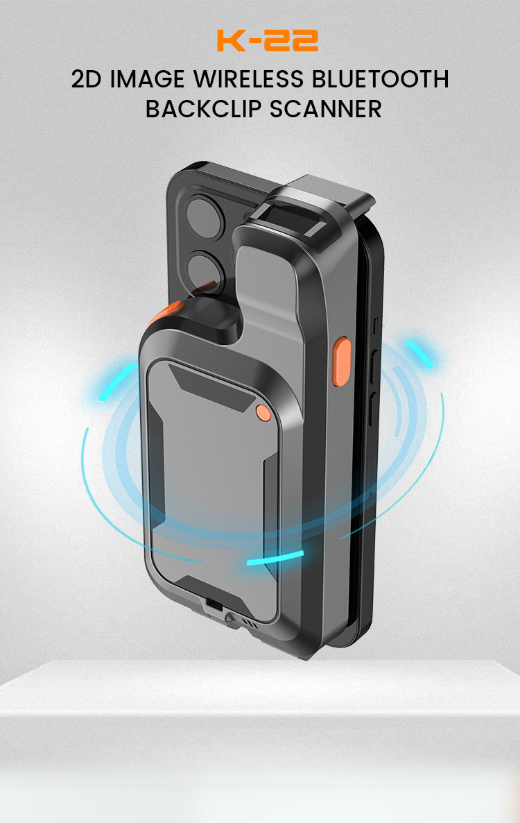 Беспроводный сканер штрих-кодов Bluetooth 1d 2d Телефонный реверс Клип Читатель штрих-кодов для телефона