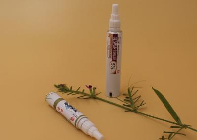 Extended Nozzle Aluminum Ointment Tubes , PPG End Latex Cosmetic Cream Packaging