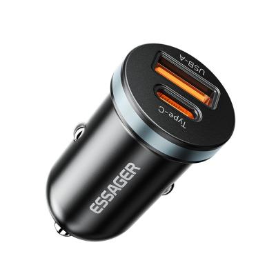 ESSAGER ES-CC12 Series 30W Type C USB A Car Charger Port