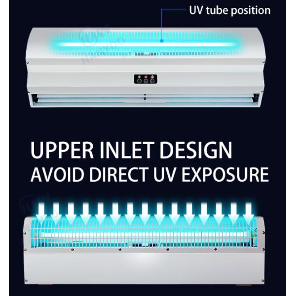 OEM White Metal UV Indoor Air Curtain For Cold Storage